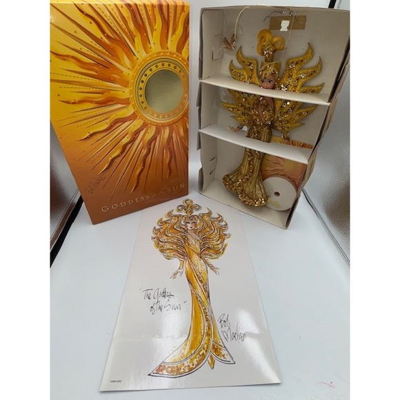 Barbie Other - Bob Mackie Goddess of the Sun Barbie Doll Collector Edition Gold Embellished